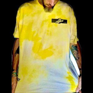 Al Capone Rare FERRARI YELLOW BLACK PRINT AMERICAN APPAREL JAPANESE KNIT MO…